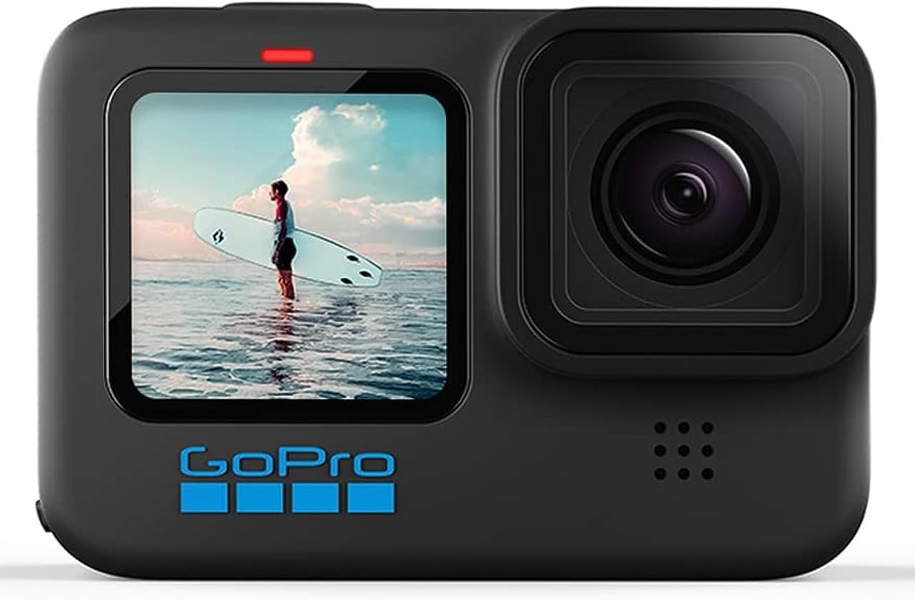 GoPro Hero 10 Action Camera, 5.3K Video Capture Resolution, 23MP GP2 Chip, Hyper Smooth 4.0 Stabilization, Up to 33ft Waterproof, TimeWarp 3.0, Black | Hero 10
