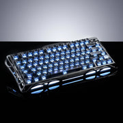 GravaStar Mercury K1 Stealth Black 75 percent mechanical keyboard, angled view