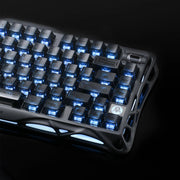 GravaStar Mercury K1 Stealth Black mechanical keyboard, side profile