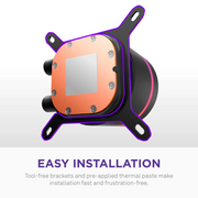 NZXT Kraken Core 360 RGB installed in gaming PC