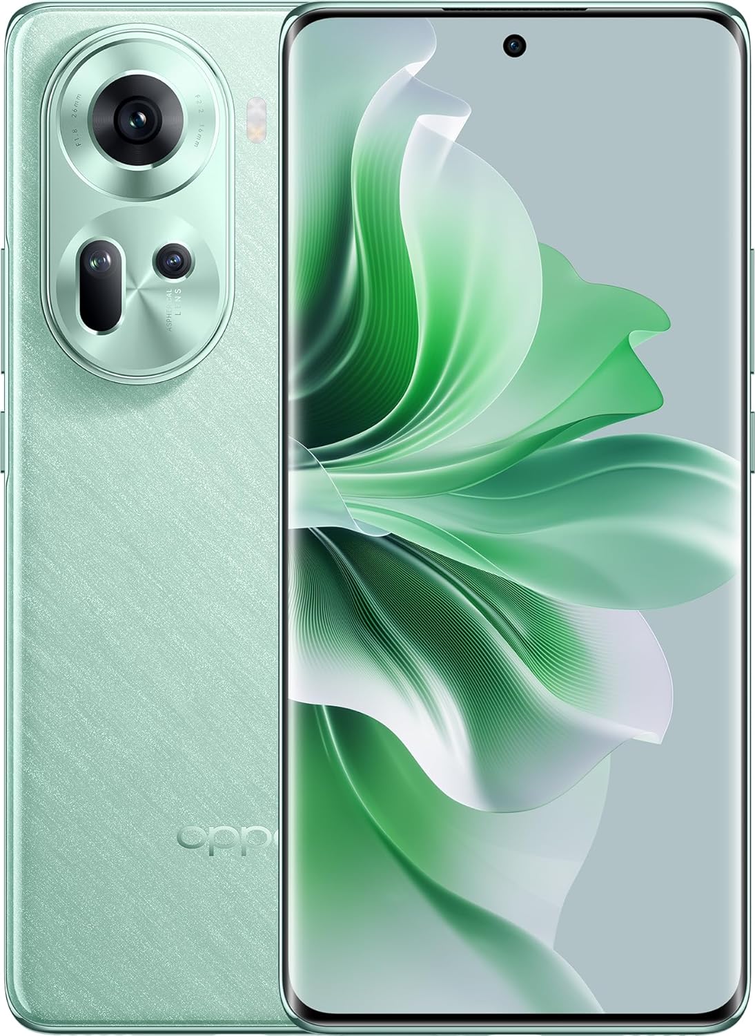 OPPO Reno11, 12GB Ram 256GB Storage, Screen Fingerprint, 6.7 inch Color OS 14 Dimensity 8200 Octa Core up to 3.1GHz, Network 5G