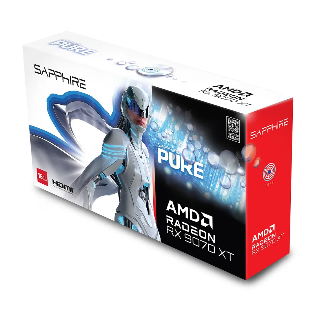 Sapphire Pure AMD Radeon RX 9070 XT Gaming OC White Edition