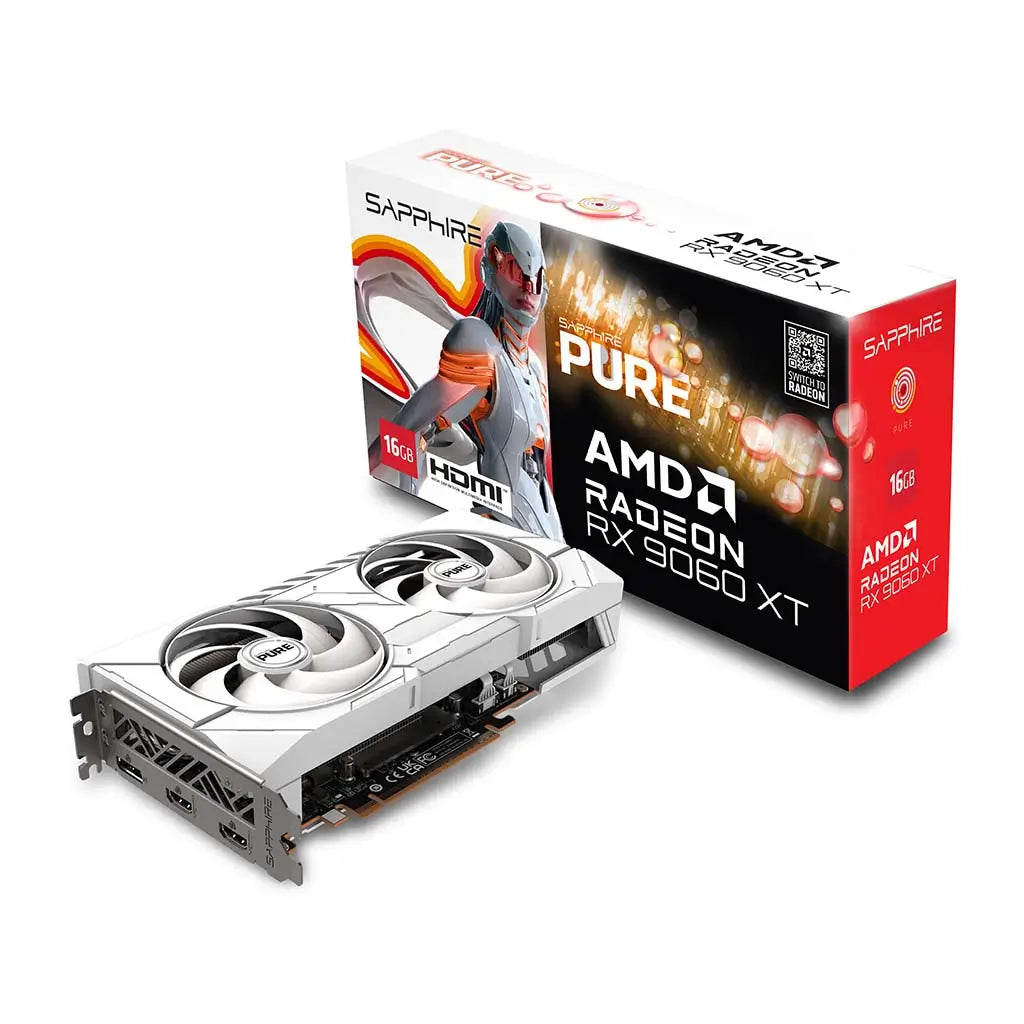 Sapphire PURE AMD Radeon RX 9060 XT Gaming OC with 16GB GDDR6 Graphics Card in Dubai, UAE