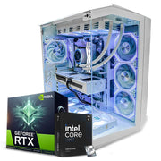 Roxy Gaming PC UAE with RTX 5070 and white RGB case