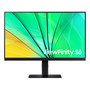 Samsung ViewFinity S6 S32D606EAM QHD monitor angled view