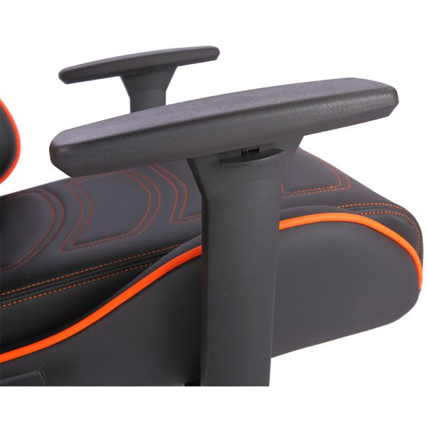 Darkflash RC600 Gaming Arm Chair, High Density Polyurethane Foam with Pillows on Headrest, Front Seat and Lower Back, BIFMA approved Gamers Chairs, 90 to 180 degree Angles, 410mm with 63mm Nylon Wheel