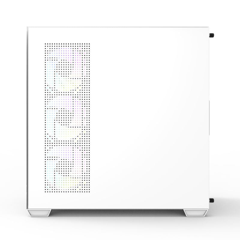 DarkFlash DS900 ATX Computer Case, 9x Pre-Installed aRGB Fans, Up to 360mm Radiator & 10x Fans Support, SPCC + Tempered Glass Materials, USB-C / USB-A x2 / HD Audio Ports, White