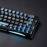 GravaStar Mercury V60 Pro Special Edition Cyber Frost Black keyboard, side profile
