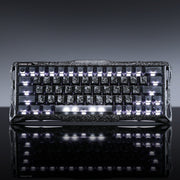 GravaStar Mercury V60 Pro Special Edition Cyber Frost Black gaming keyboard, top view