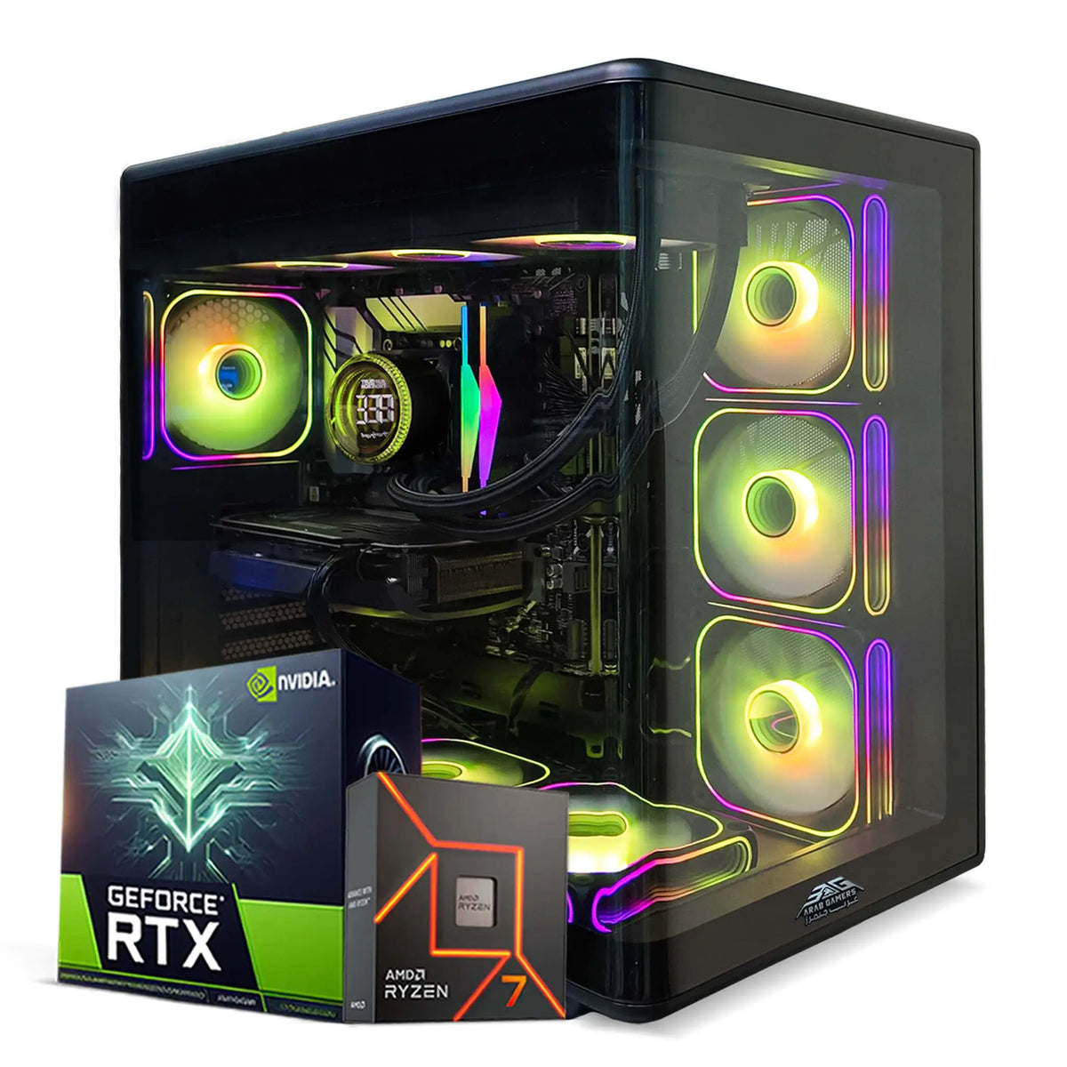 Velox Gaming PC RTX 5070 12GB RGB black case Dubai UAE