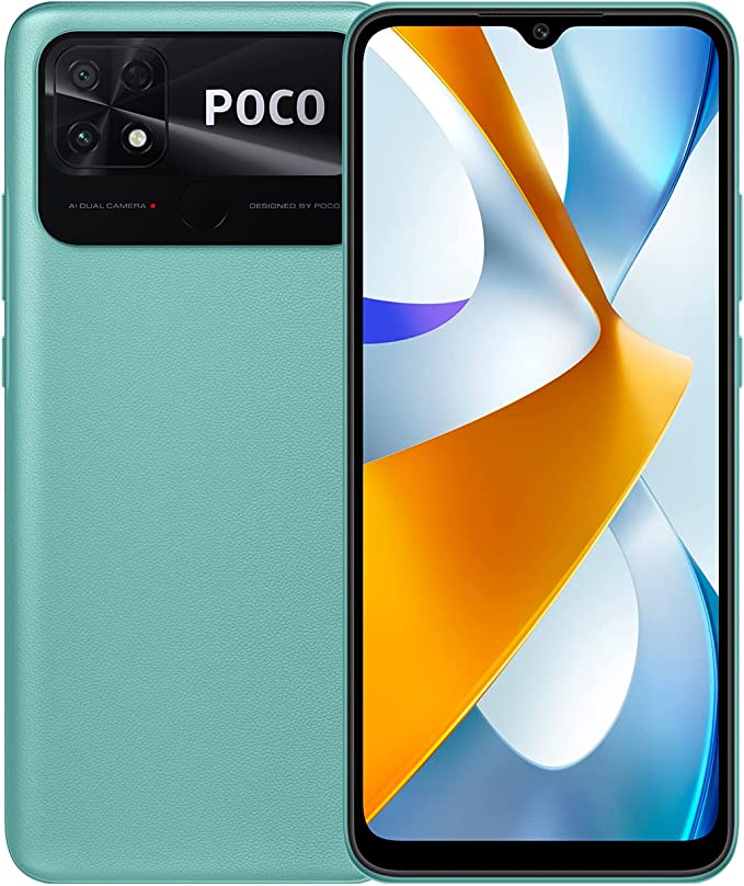 Xiaomi POCO C40 6.71 Inch HD+ Dot Drop Display Dual SIM Coral Green 4GB RAM 64GB 4G LTE