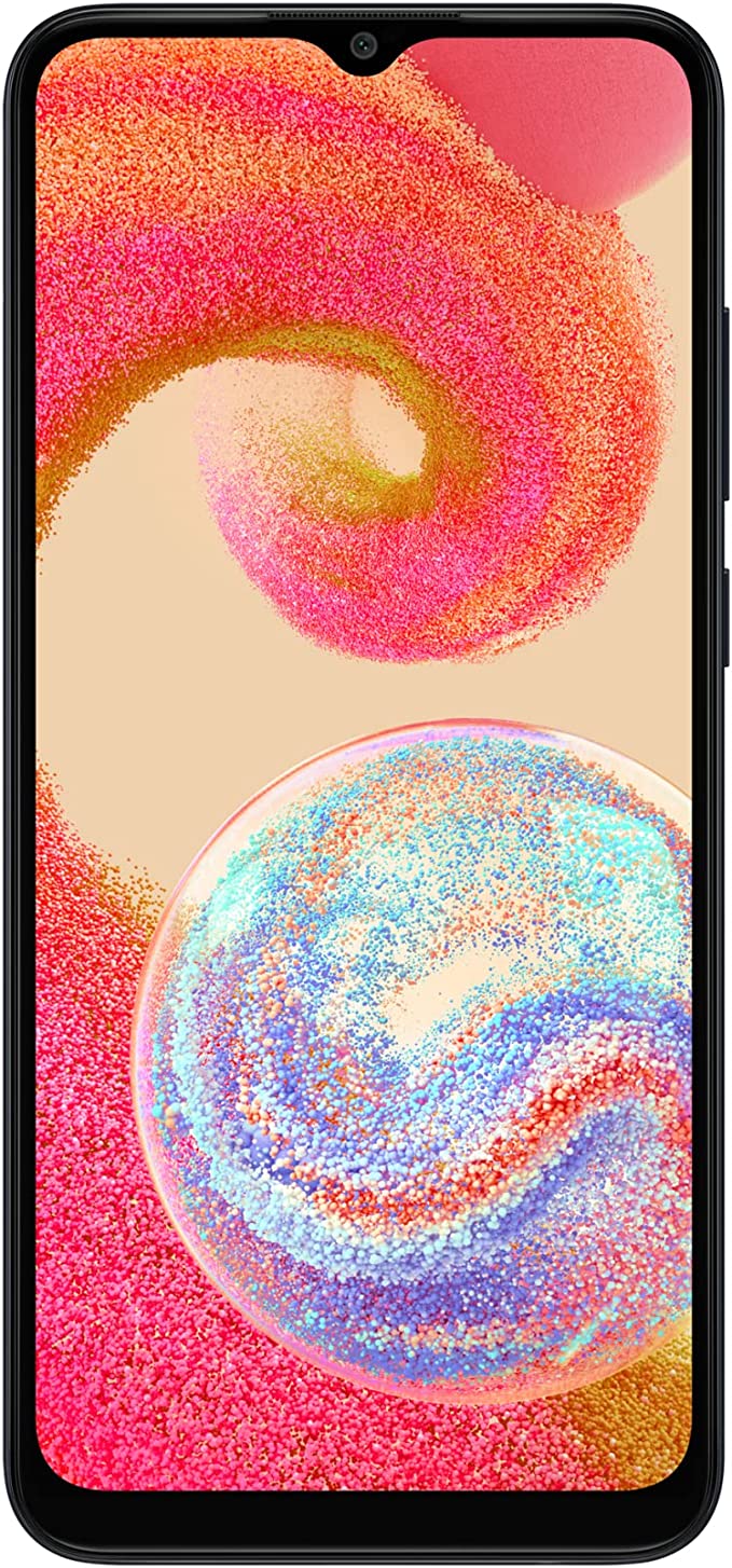 Samsung Galaxy A04 6.5-inch Android Smartphone, Infinity-V HD + Display, 3 GB RAM and 32 Expandable Internal Memory, 5,000 mAh Battery, Black