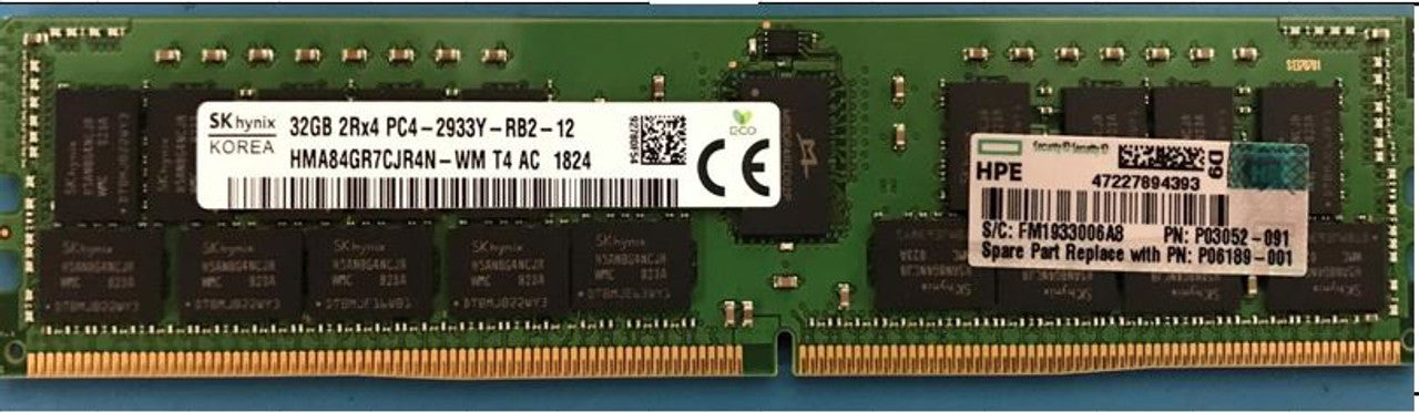 HP Server Memory HPE 32GB 2Rx4 PC4-3200 RDIMM