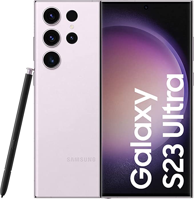 Samsung Galaxy S23 Ultra, 256GB, Lavender, UAE Version, 5G Mobile Phone, Dual SIM, Android Smartphone,