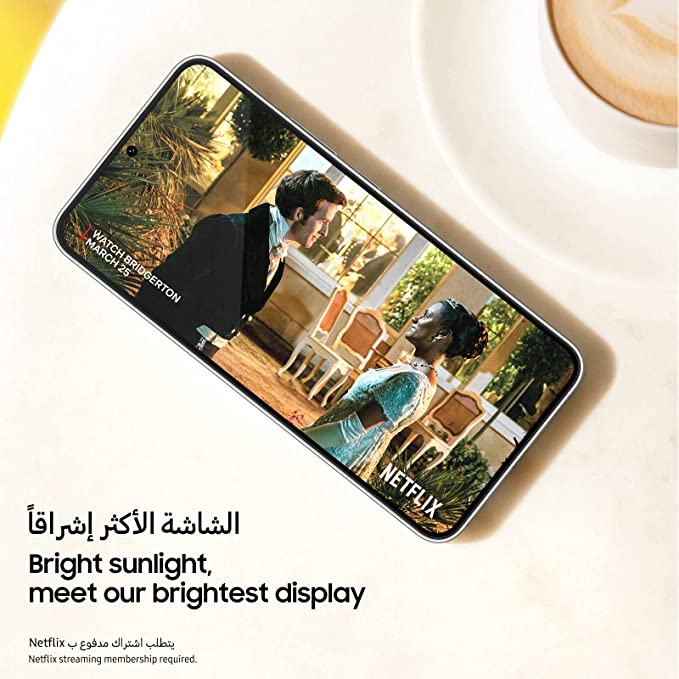 Samsung Galaxy S22 5G Mobile Phone 128GB Dual SIM Android Smartphone Phantom Black (UAE Version)