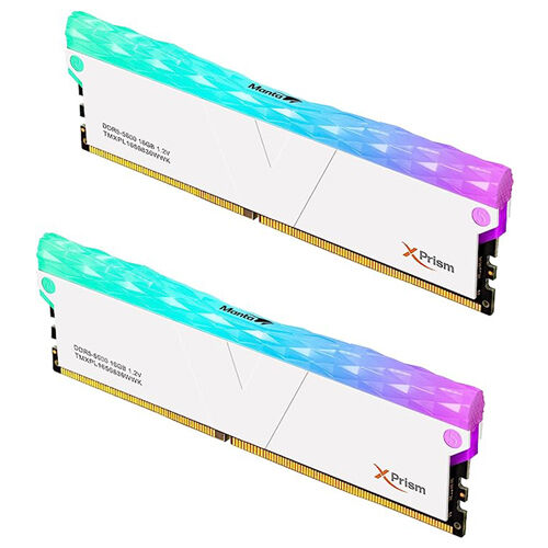 V-Color Manta XPrism RGB 32GB (2x16GB) 5600MHz DDR5 Memory Kit - White | TMXPL1656836WWK