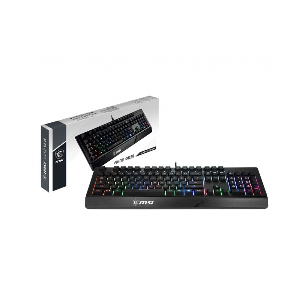 Keyboards MSI Vigor GK20 RGB Backlit Wired Gaming Keyboard