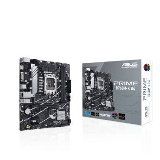 ASUS Prime B760M-K D4, an Intel® B760 LGA 1700 mATX