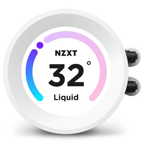 Nzxt Kraken Elite 360 RGB 360mm AIO LCD Display CPU Liquid Cooler - White | RL-KR36E-W1 NZXT