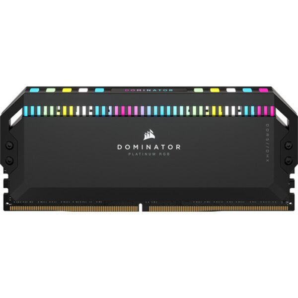 CORSAIR DOMINATOR PLATINUM RGB 32GB (2x16GB) DDR5 DRAM 6000MHz C36 Memory Kit — Black